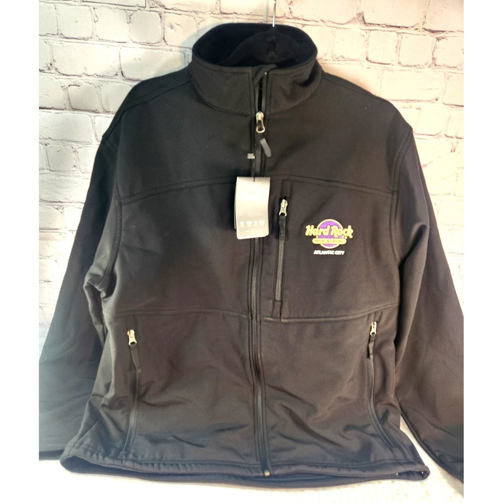 Hard‎ Rock Hotel And Casino Atlantic City Fossa Outdoor Jacket Black Mens L NWT